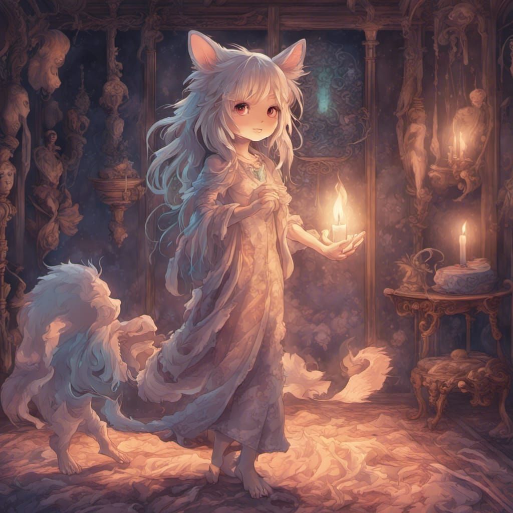 Spirits Dance in Witch's Hand, Anime Style