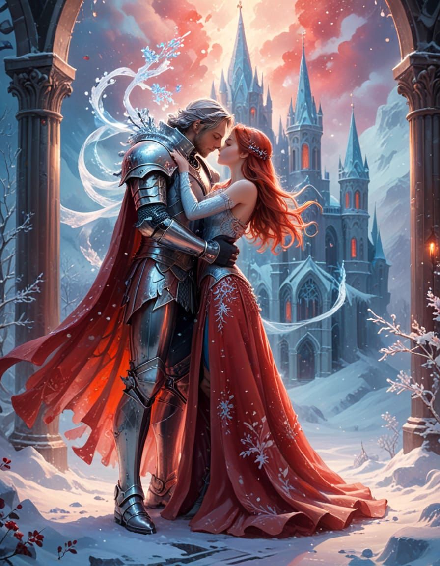 Epic Fantasy Romance on a Snowy Battlefield