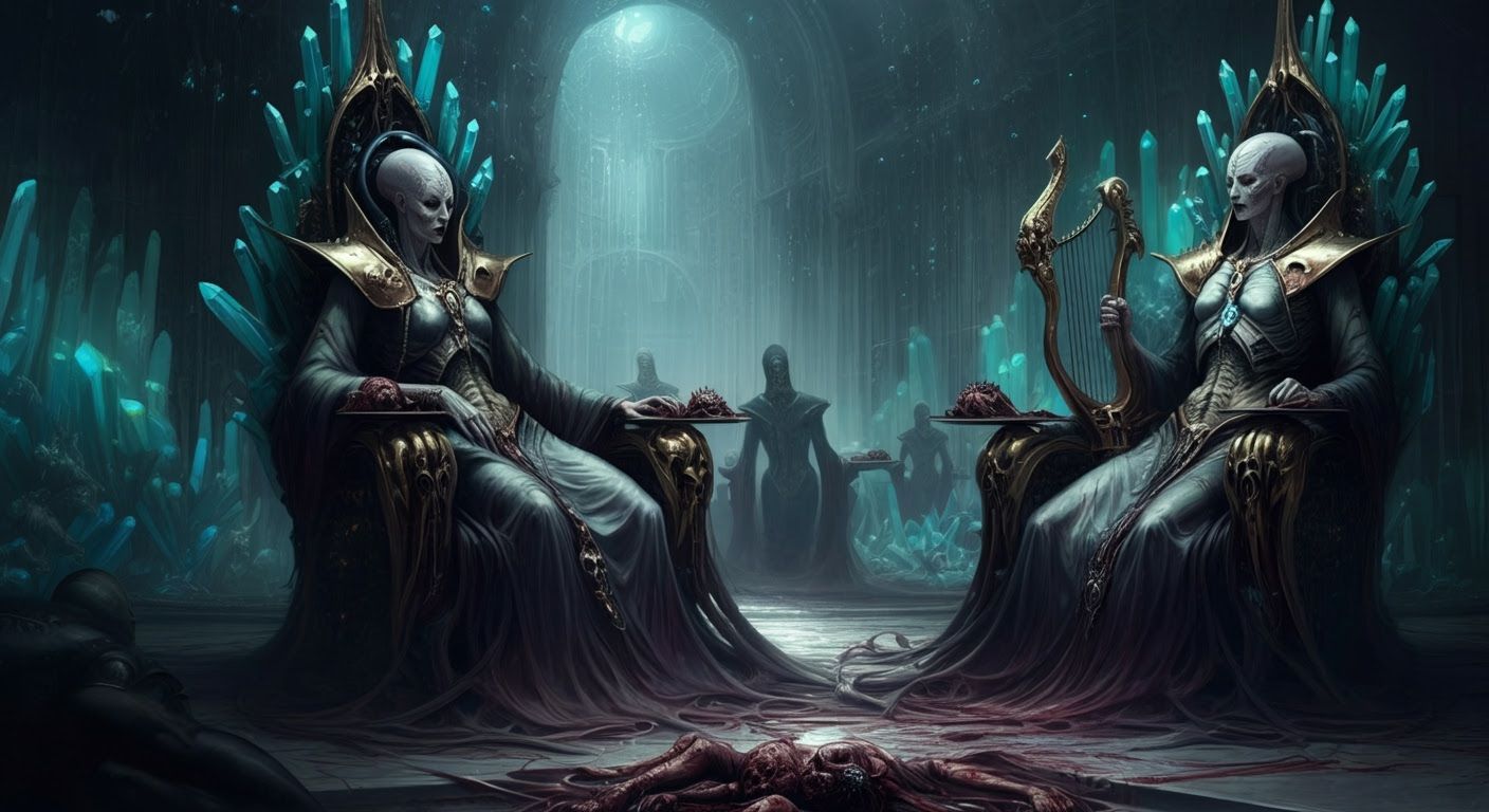 Aeldari Pleasure-Dome: Hedonistic Indulgence and Corruption