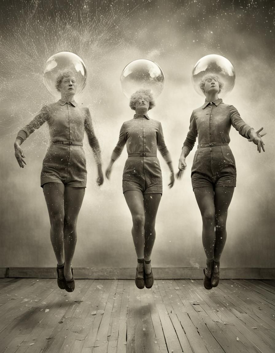 Tap Dancing Pixies in Multiple Exposure Style