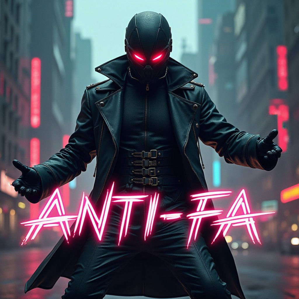 Cyberpunk Martial Arts Emblem for YouTube