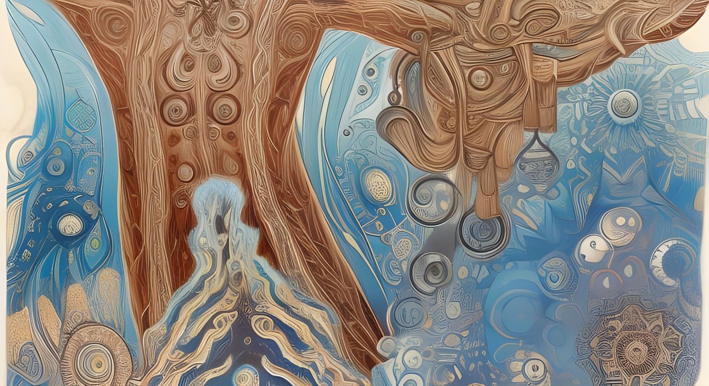 Ethereal Portal to Eternity in Complementary Colors