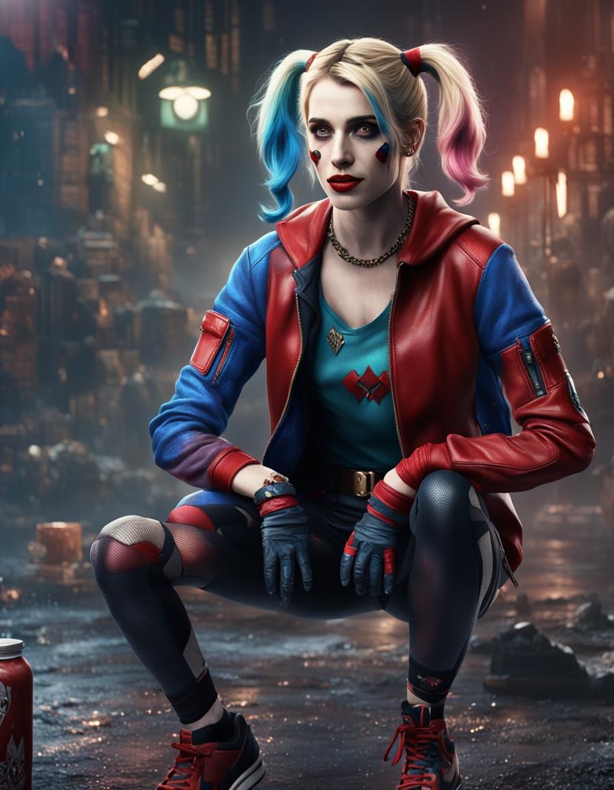 Harley Quinn: Cinematic Artstation Fantasy Concept
