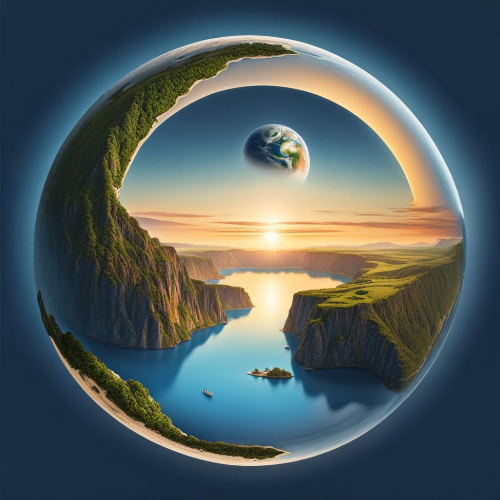 Realistic Flat Earth Visualization