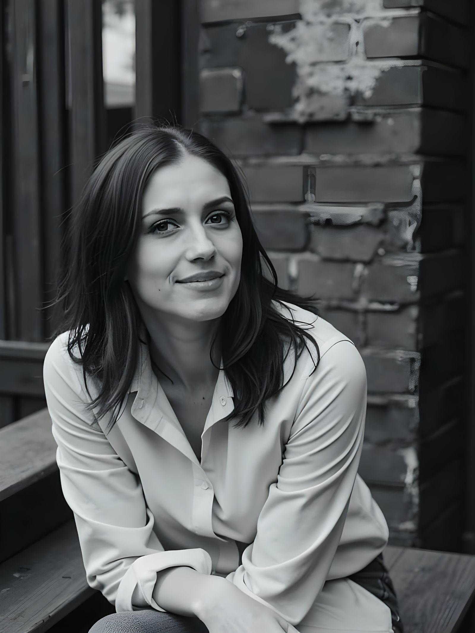 Vintage Portrait in Soft Ambient Light