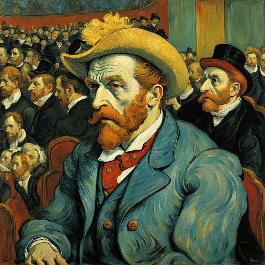 Opera House Performance in Van Gogh Style