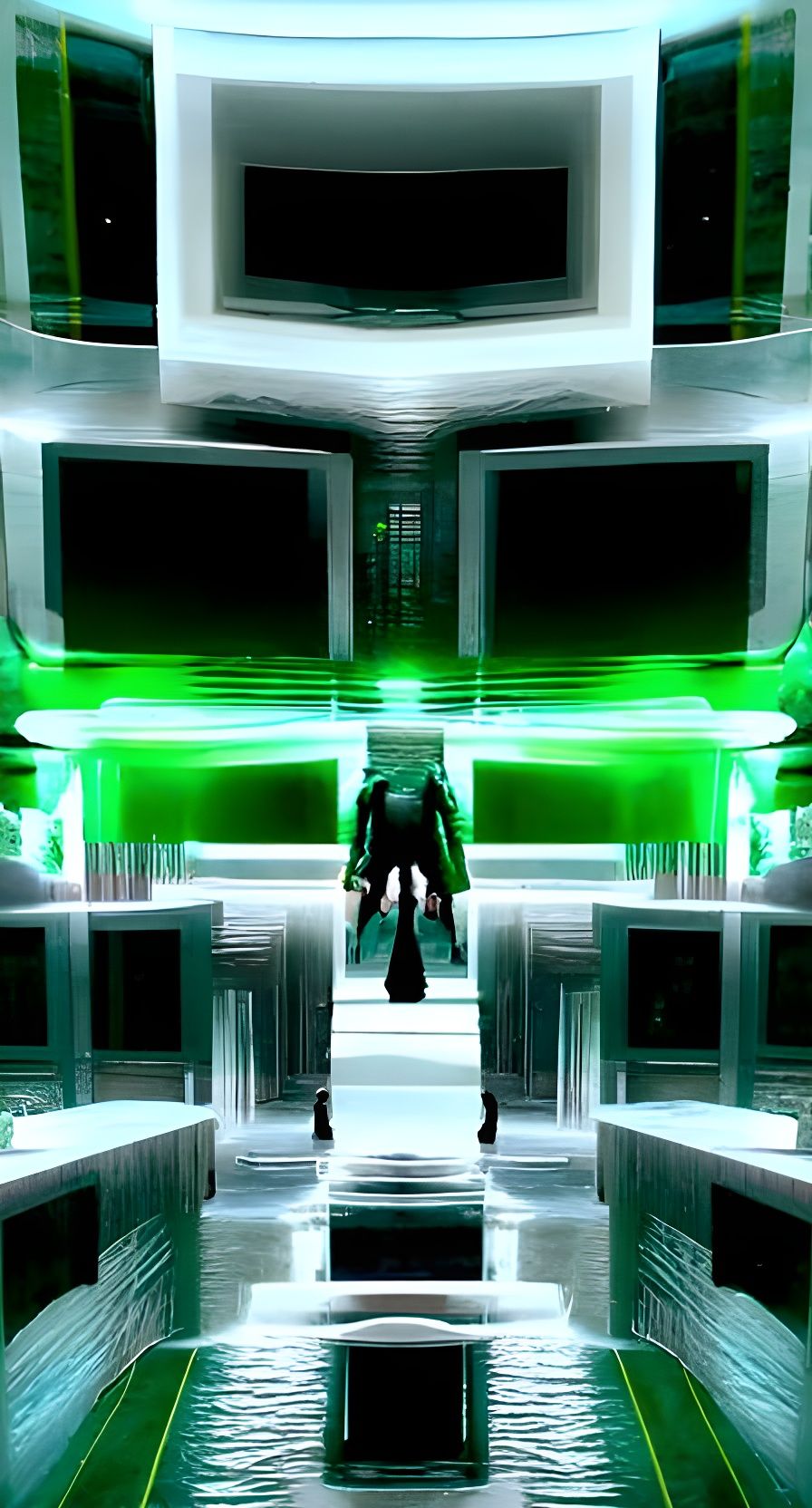 Minimalist Matrix Digital World Representation