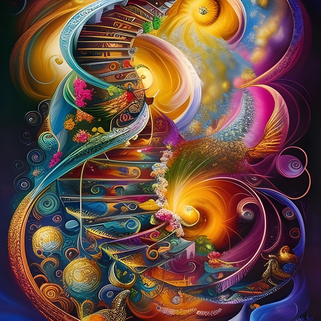 Spiral Staircase Through Time and Space