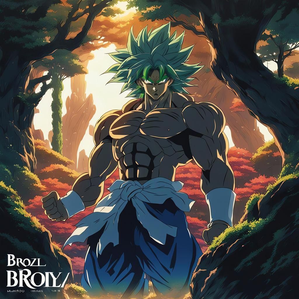 Broly in Studio Ghibli Anime Style