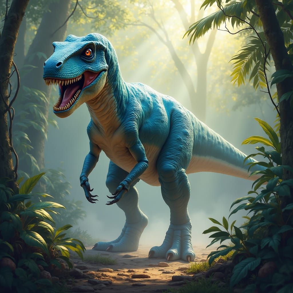 Epic Hybrid Dinosaur Digital Painting