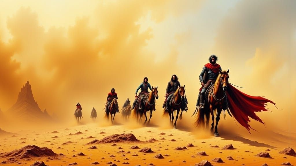 Gypsies in a Desert Sandstorm, Cyberpunk Style