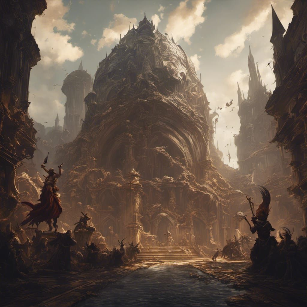 Dark Fantasy Titan Concept Art in Unreal Engine