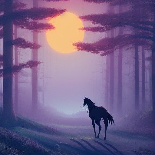 Headless Horseman in Studio Ghibli Anime Style