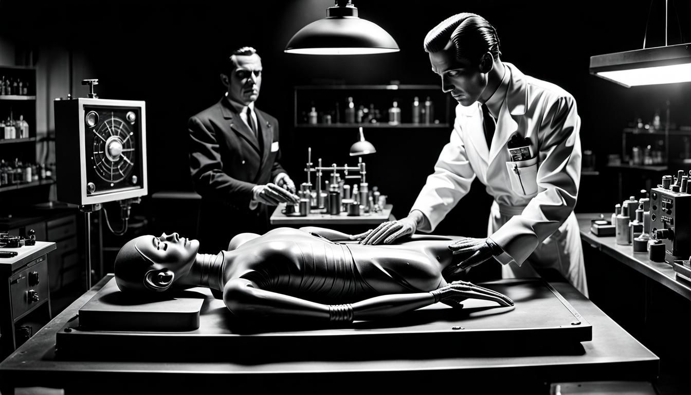 noir strong contrast, cinematic sharp image quality
Ed Wood ...