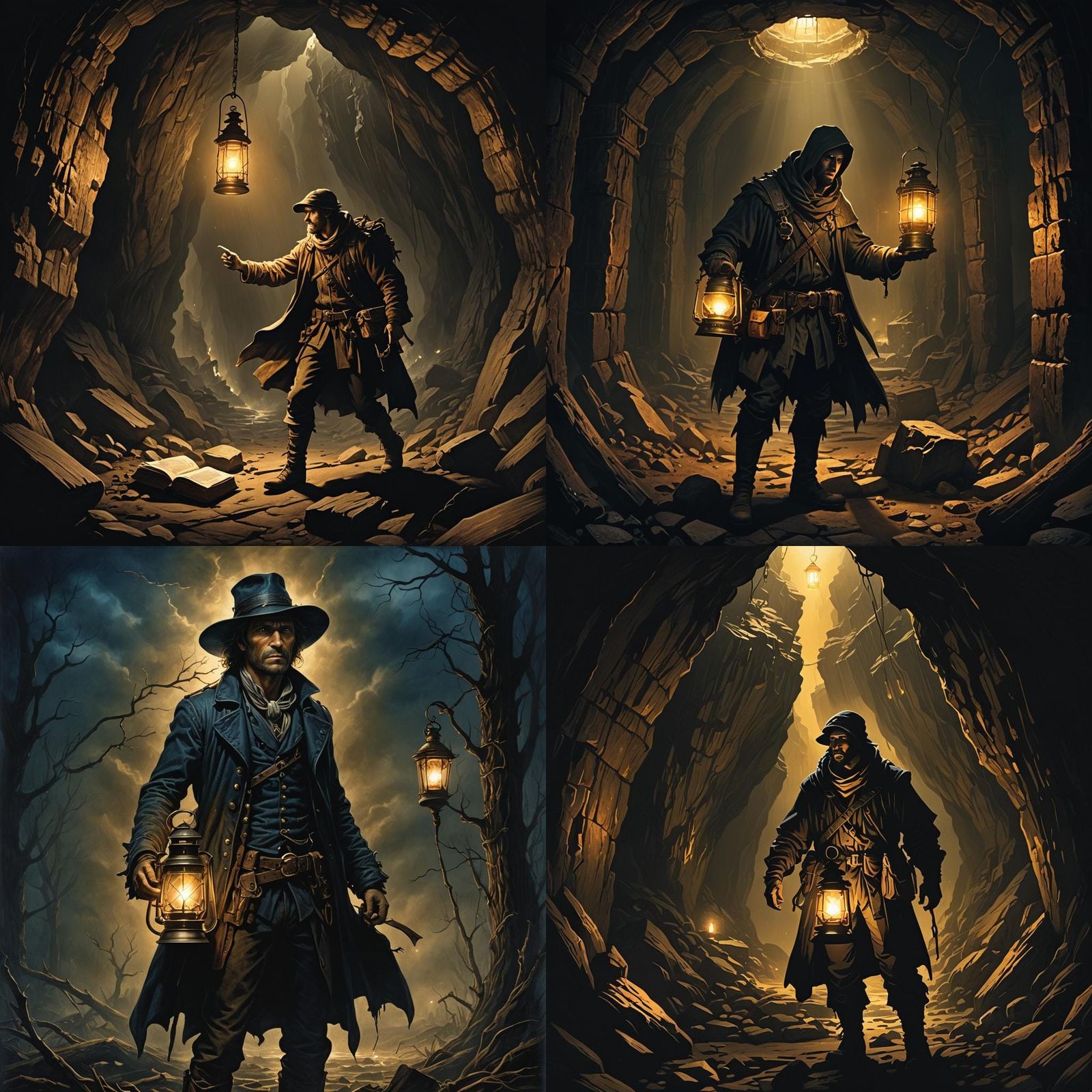 Dark Treasure Hunter in Gothic Fantasy