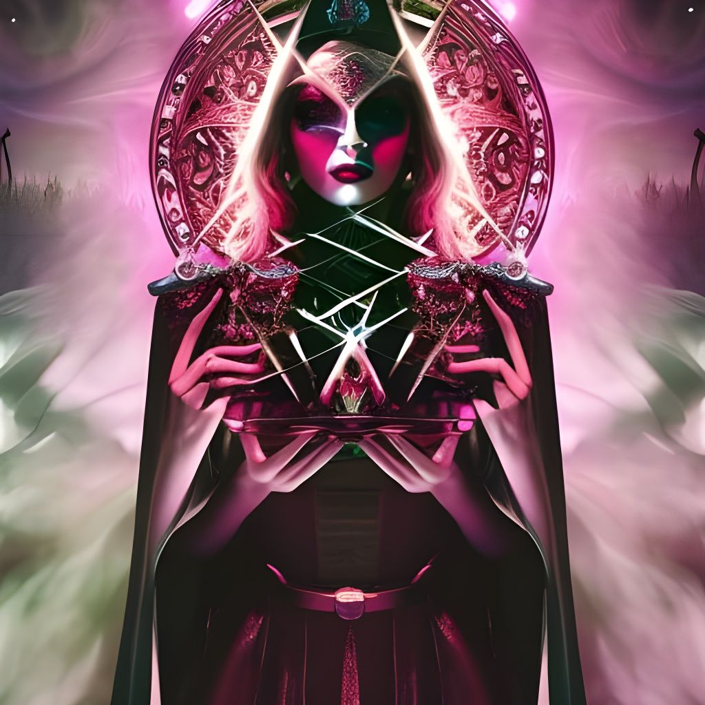 Elven Crystal Palace with Holographic Light Portal