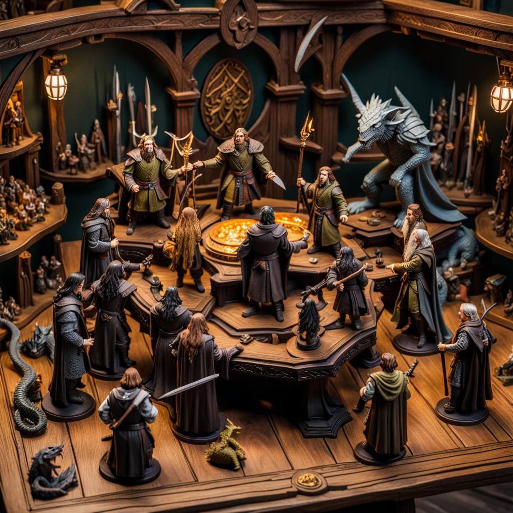 Lord of the Rings Diorama: Hyperdetailed Action Figures