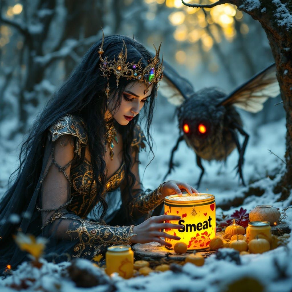 Enchanted Princess Discovers Mysterious Smeat in Winter Wond...