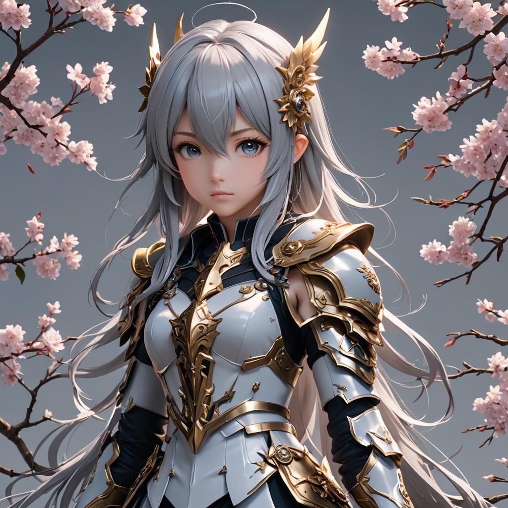Detailed 3D Anime Art Inspired by WLOP