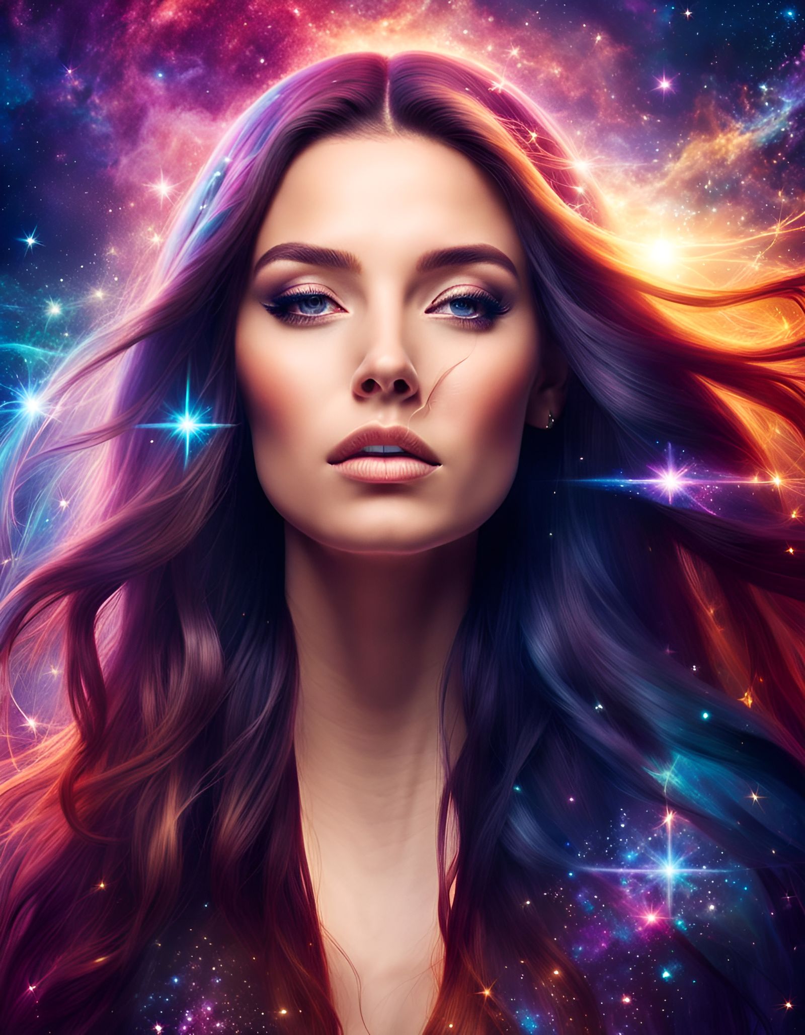 Cosmic Woman with Face Defect