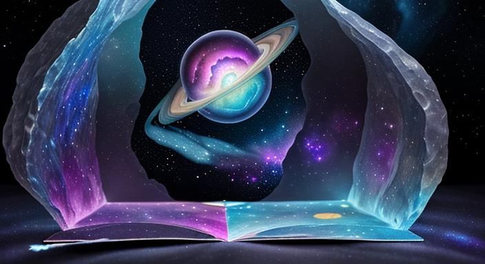 Geodes Pop-Up Book: Holographic Cosmic Illustration