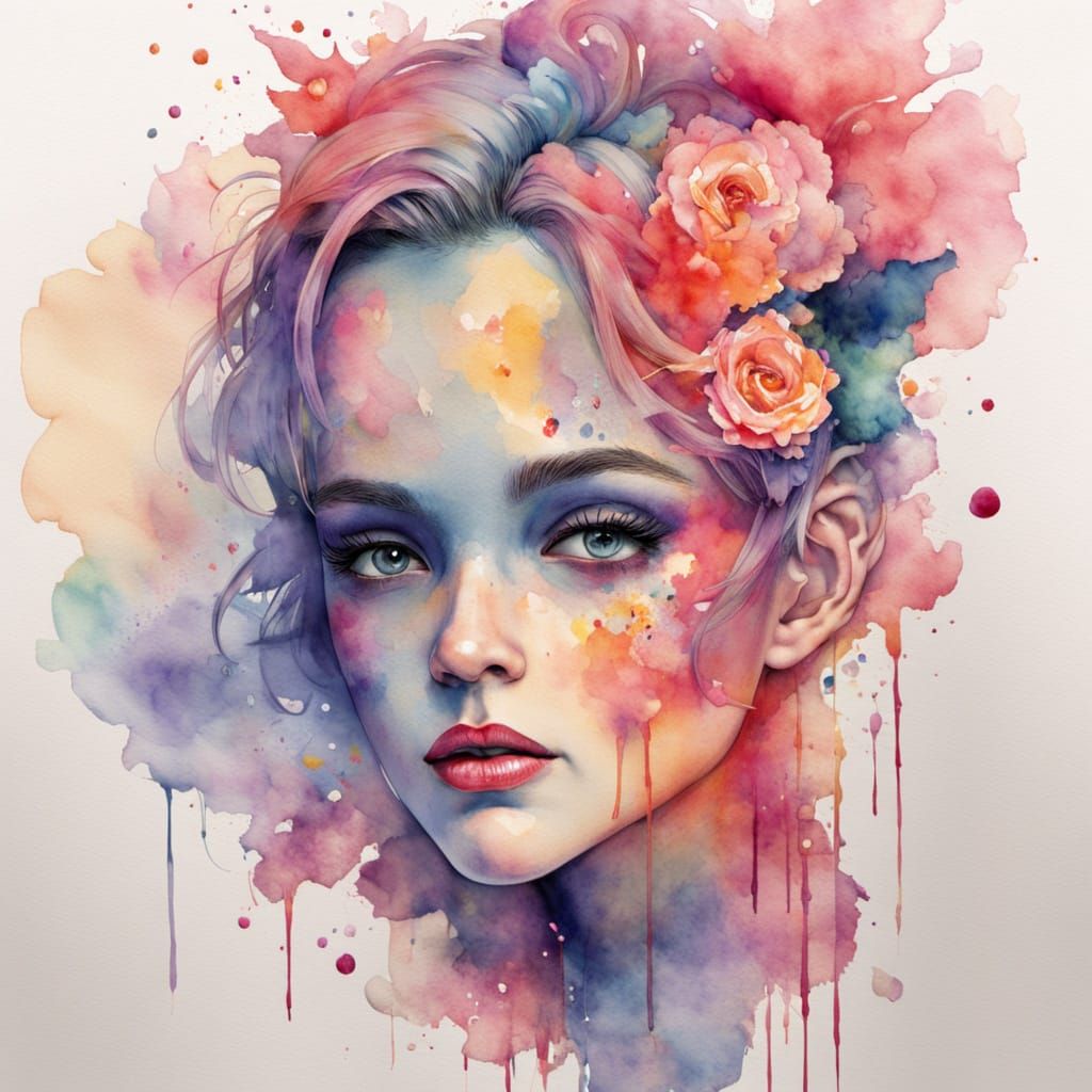 Kidcore Liminal Space in Watercolor