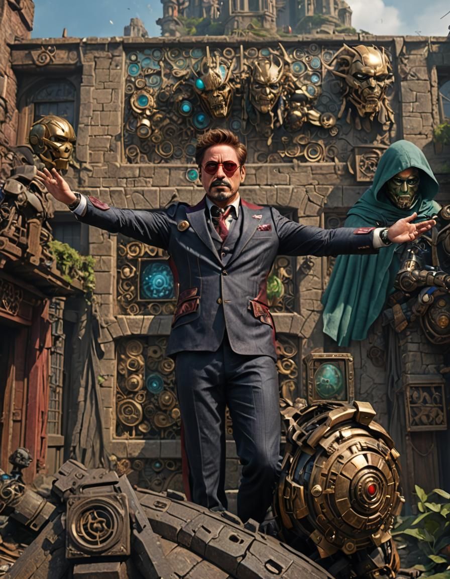 Robert Downey Jr. Matte Painting in Unreal Engine 5