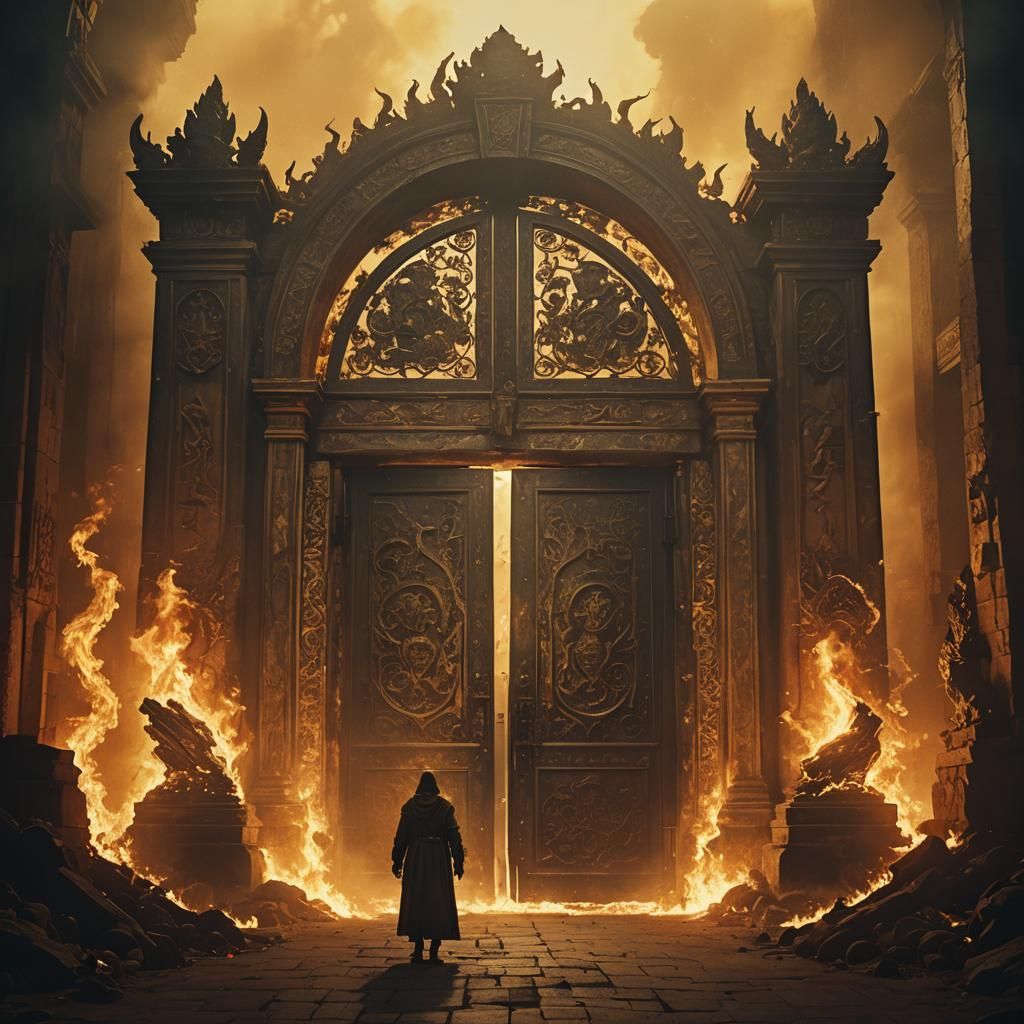 Heaven and Hell Gate with Resurrection Door