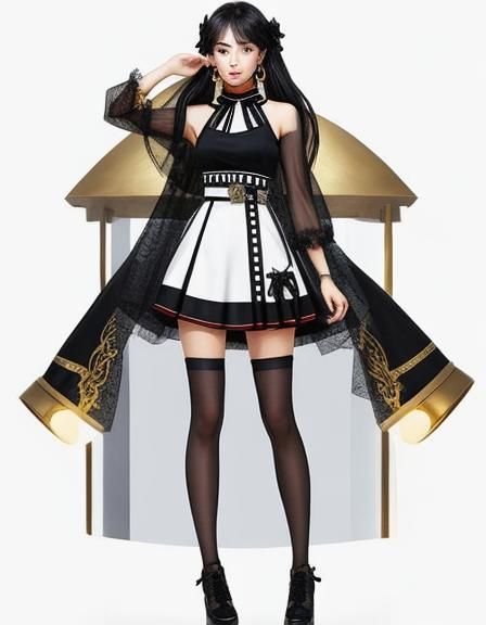 Light and Fashionable Dress Outfit Design