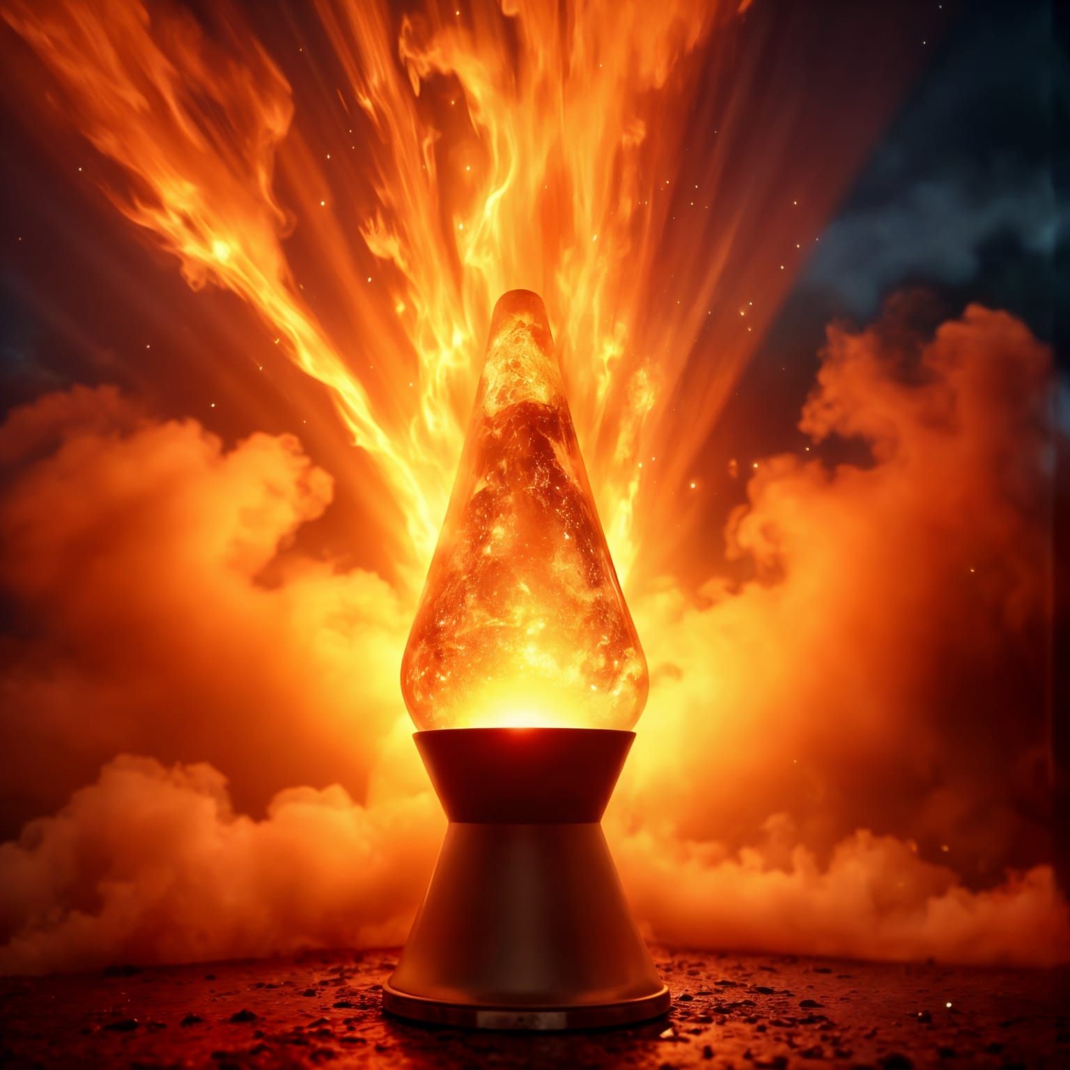 Eruption of Light in Hyper Photorealism
