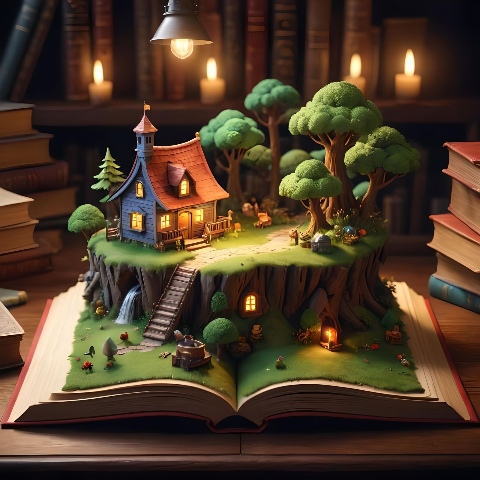 Epic Storybook Creation in Detailed 3D Art