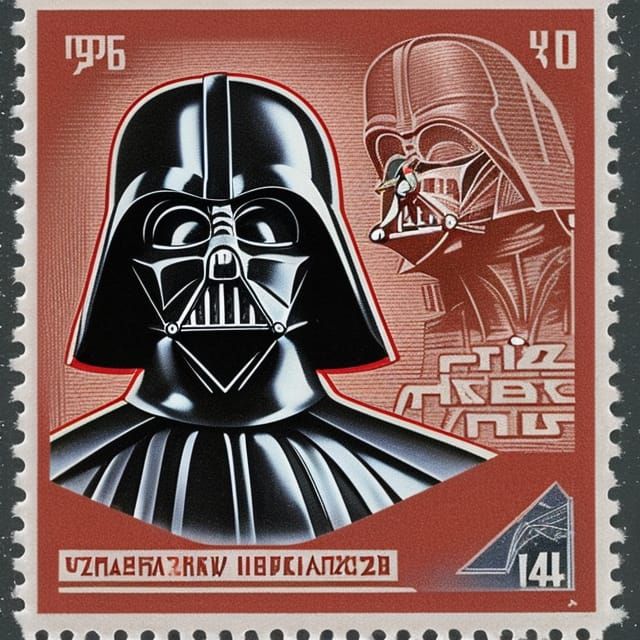 Soviet Propaganda: Darth Vader Postage Stamp