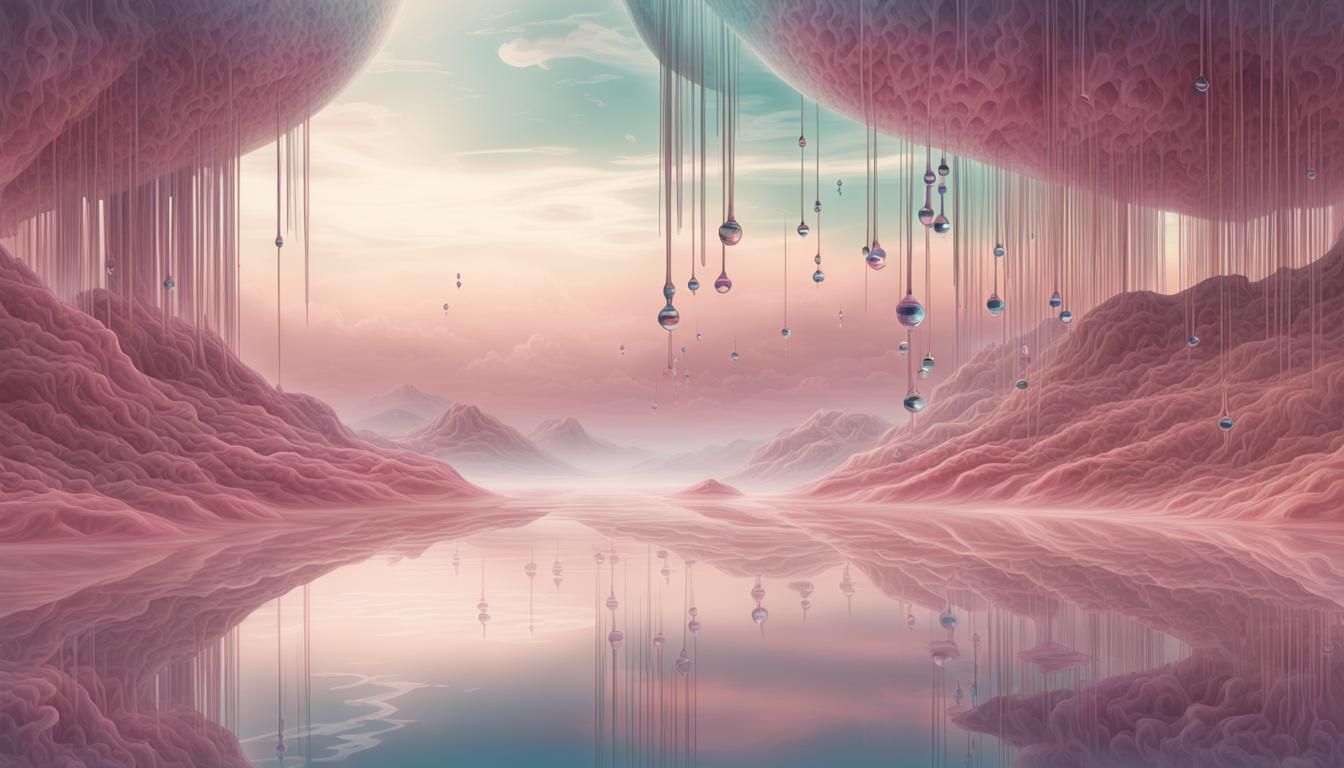 Binary Code Dream in a Sci-Fi Landscape