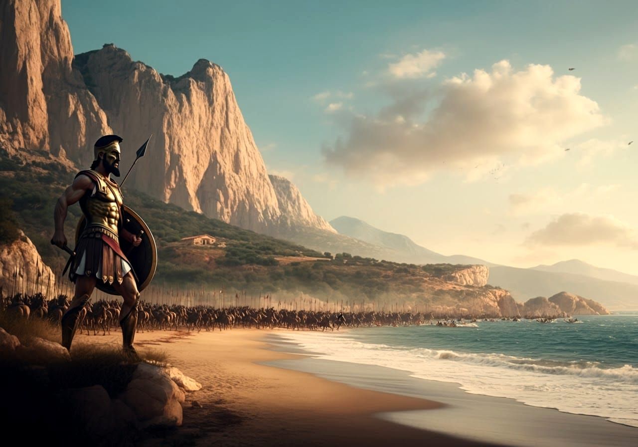 King Leonidas to the Battle of Thermopylae