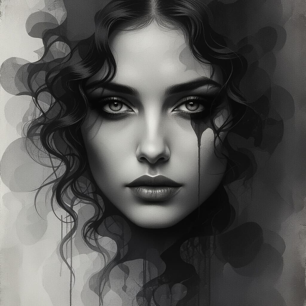 Intricate Shadow Page for Junk Journals in Digital Art Style