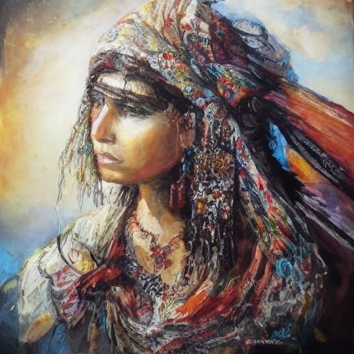 Gipsy Woman Portrait