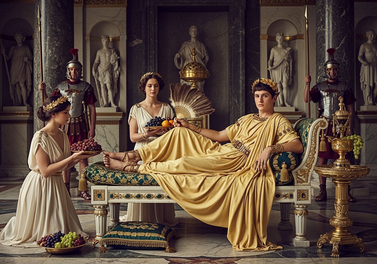 Emperor Caligula in His Imperial Palace