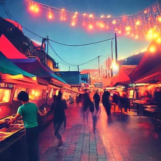 Surreal Cat Flight Through Cityscape at Night