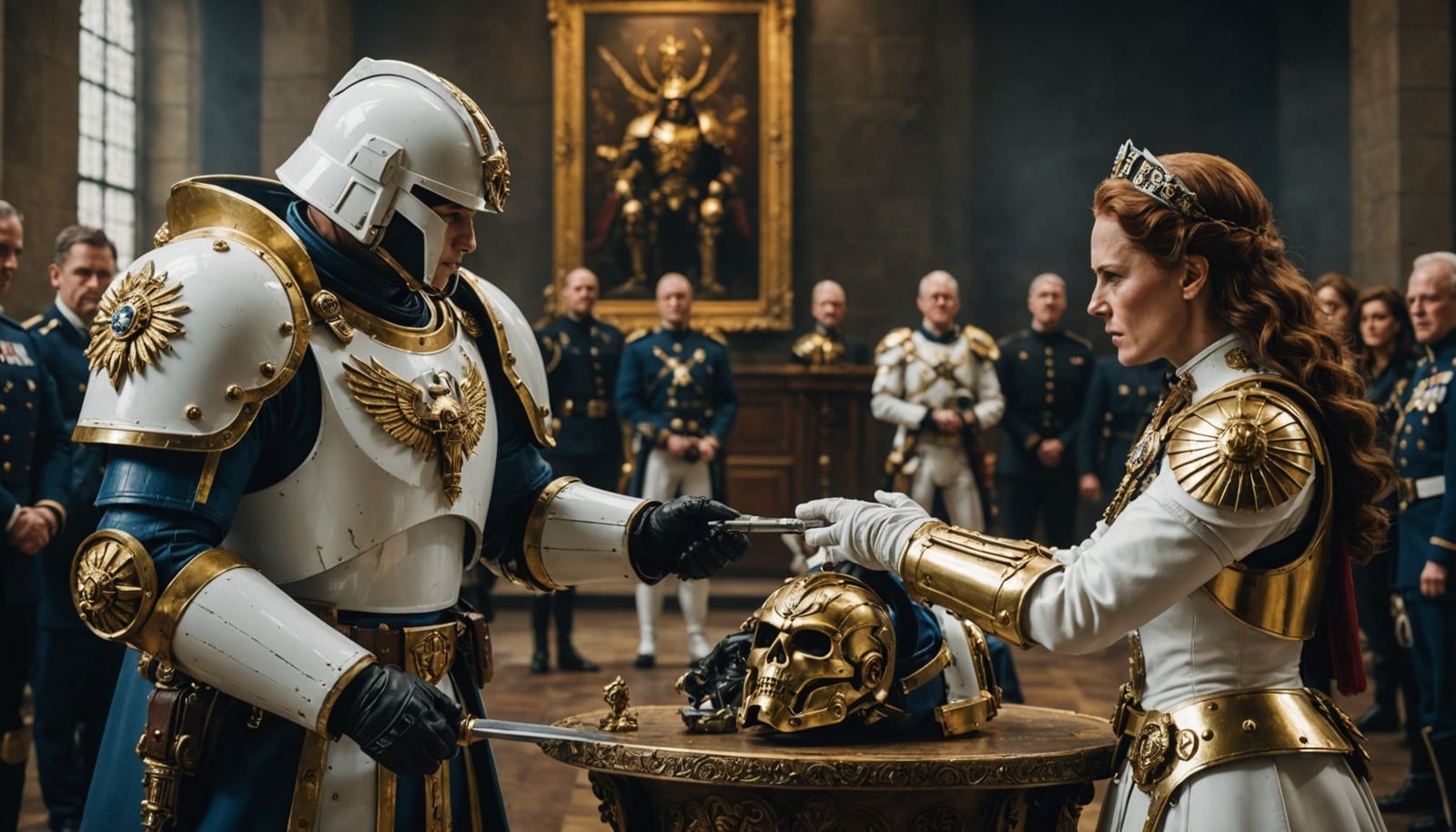 Warhammer 40k Space Marine Honoured by Queen Elizabeth in Op...