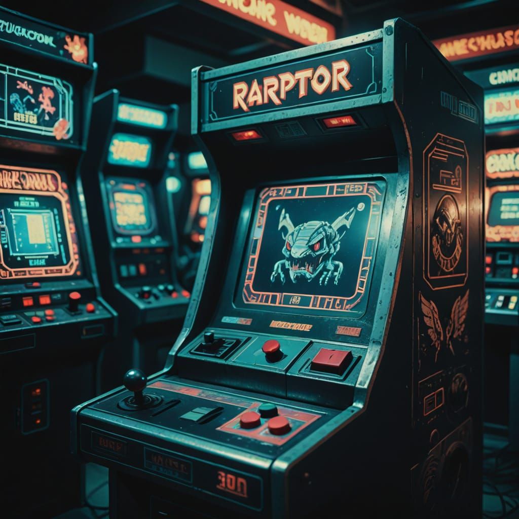 Retro Video Game Console in Cinematic Glory