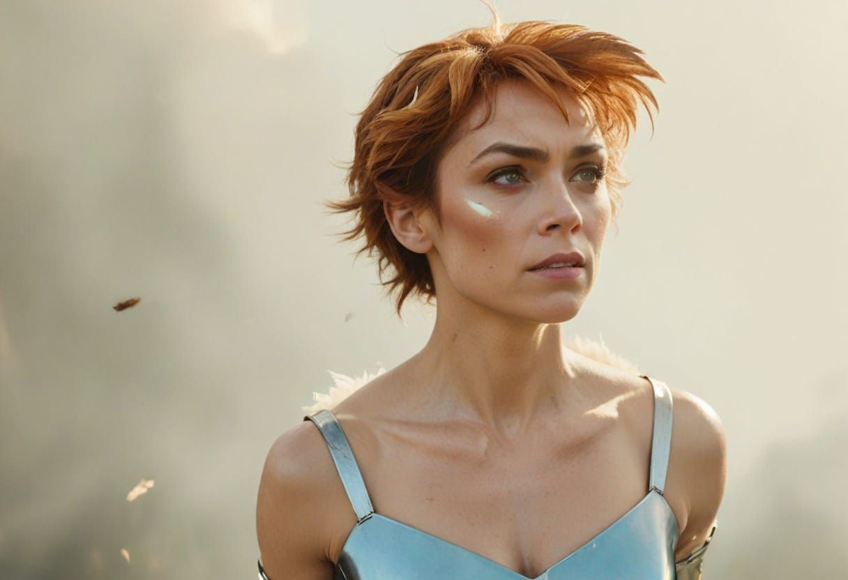 Hawkgirl Soars: Cinematic Comic Book Art