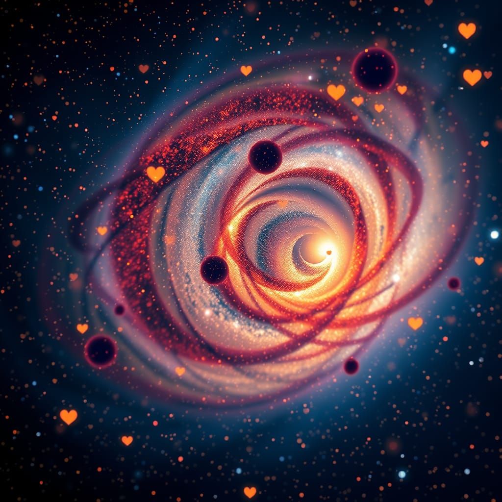 Magical heart galaxy