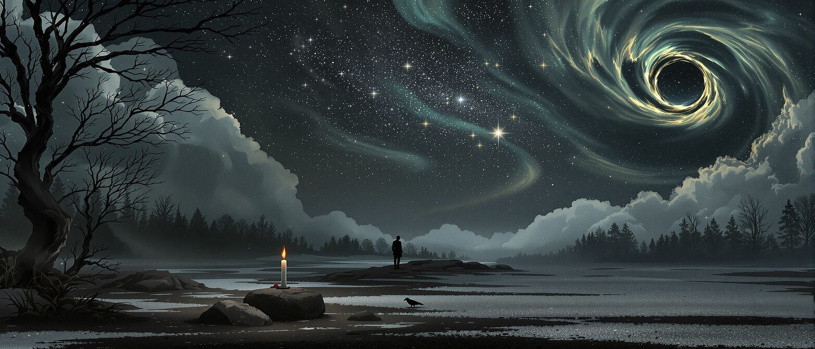 Surreal Ashfall Benediction: Mourning and Resolve