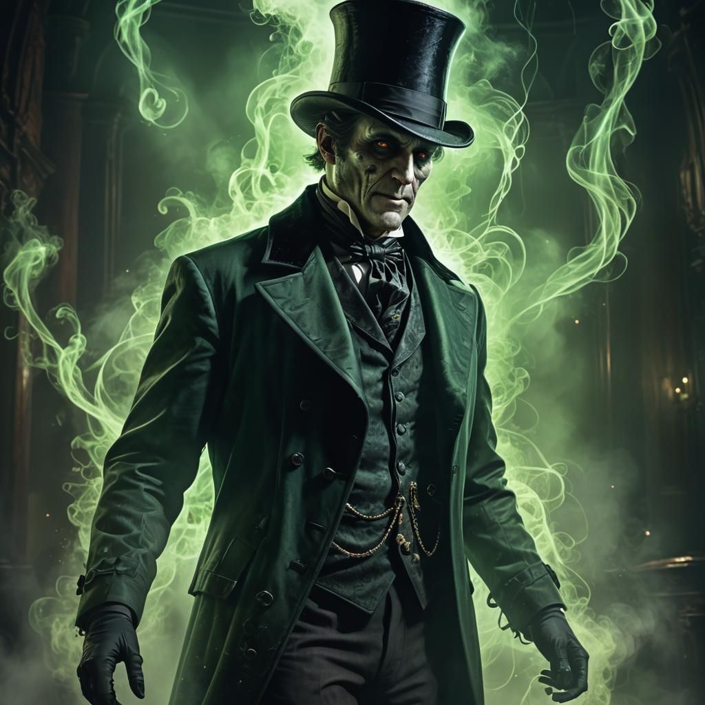 Headless Victorian Ghost in Hyperrealistic Style