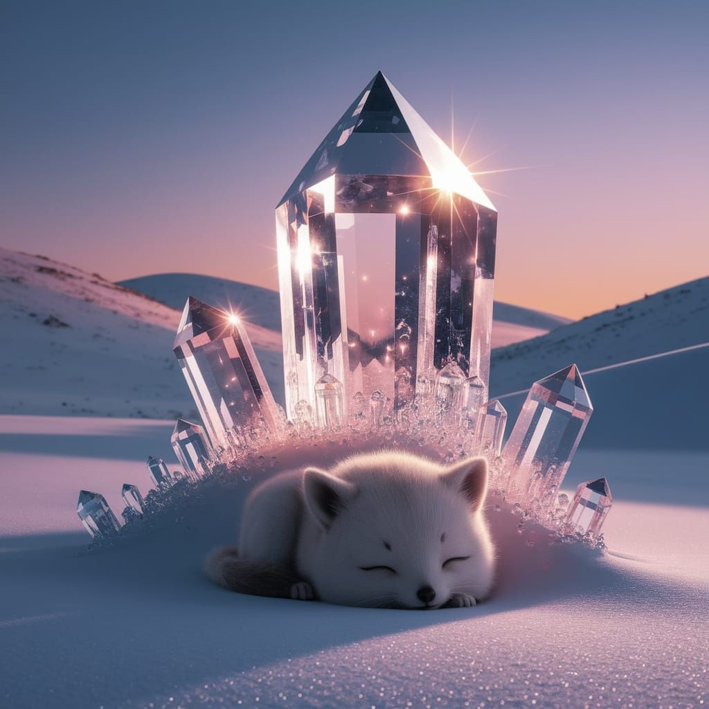 Colossal Crystal Eruption with Sleeping Creature