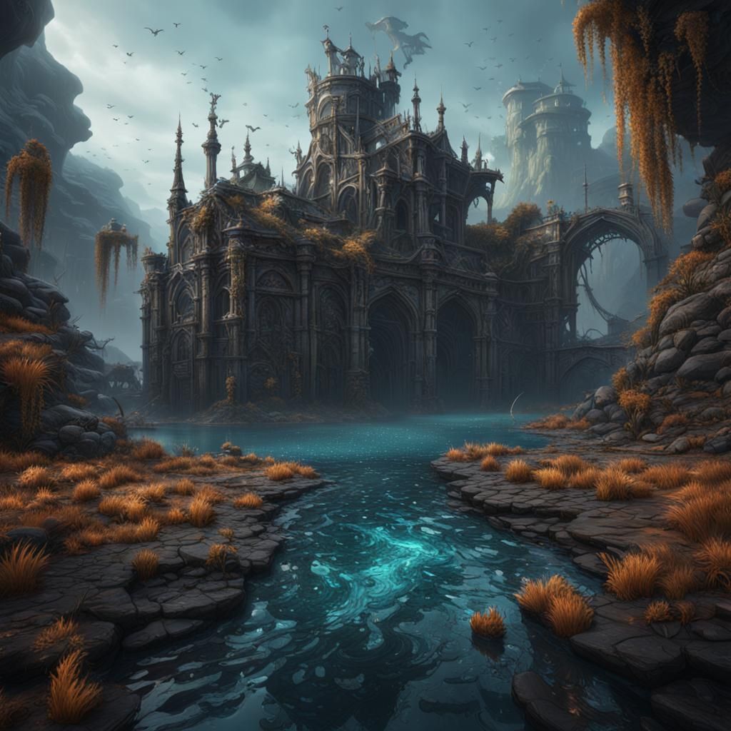 Rotting Water Fantasy Concept Art