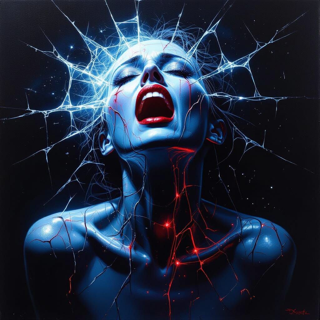 Ecstasy of Transcendent Dissolution in Surrealist Style