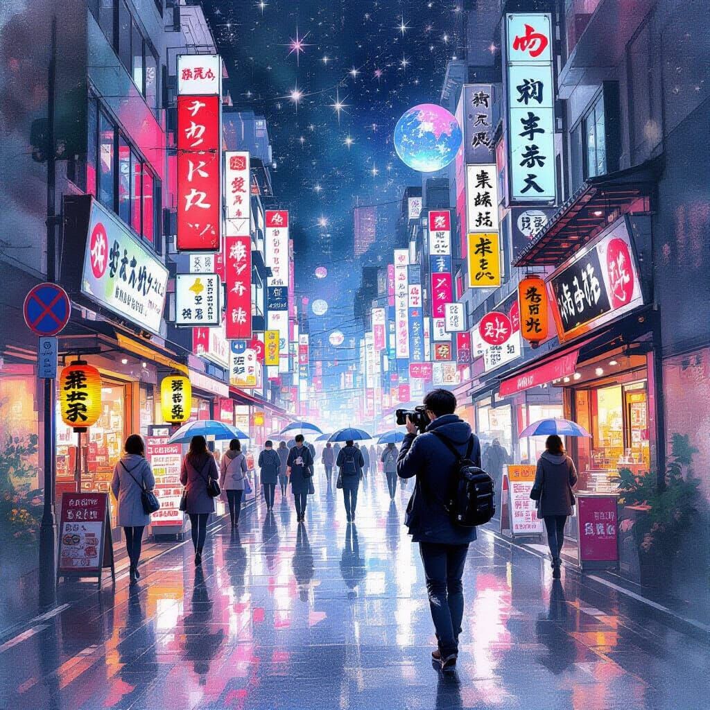 Photographer Captures Magical Moment in Watercolor Sumi-e St...