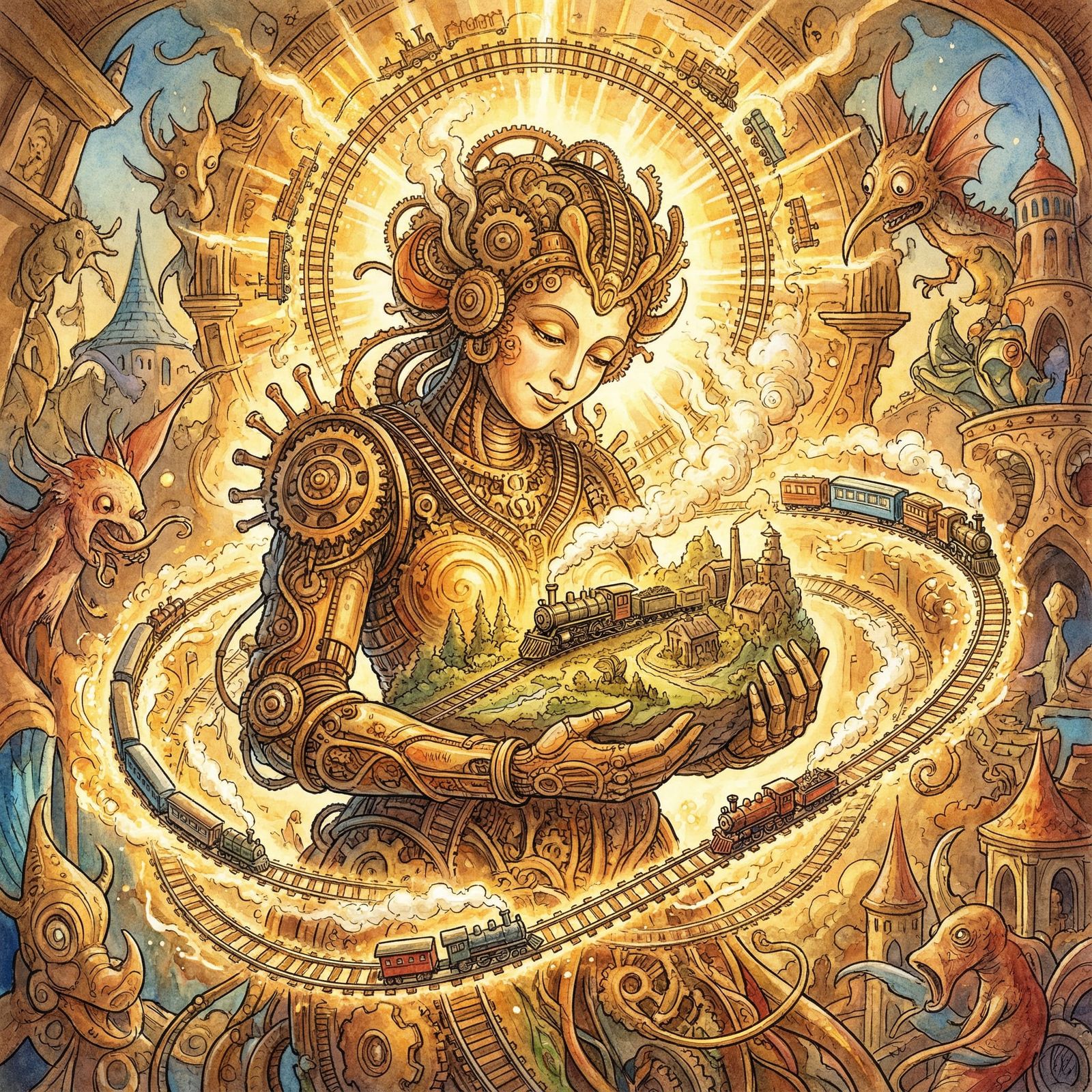 Goddess of Miniature Trains Dazzles with Warmth and Goodness