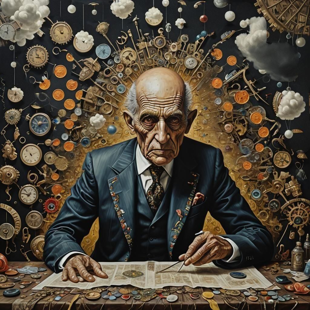 Knowledge Transmission in Pointillist Optical Illusion